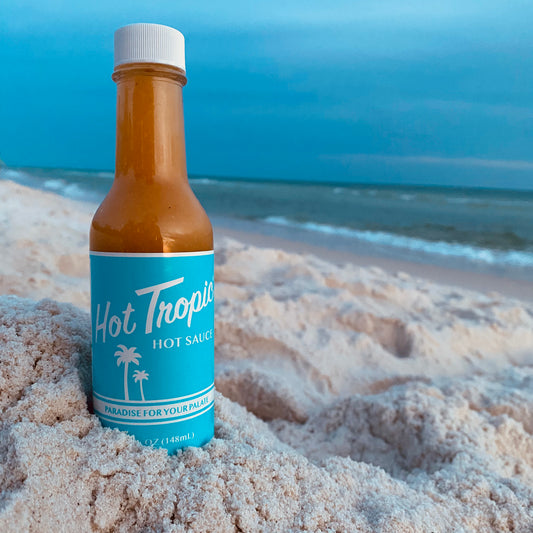 Hot Tropic Hot Sauce on the Beach